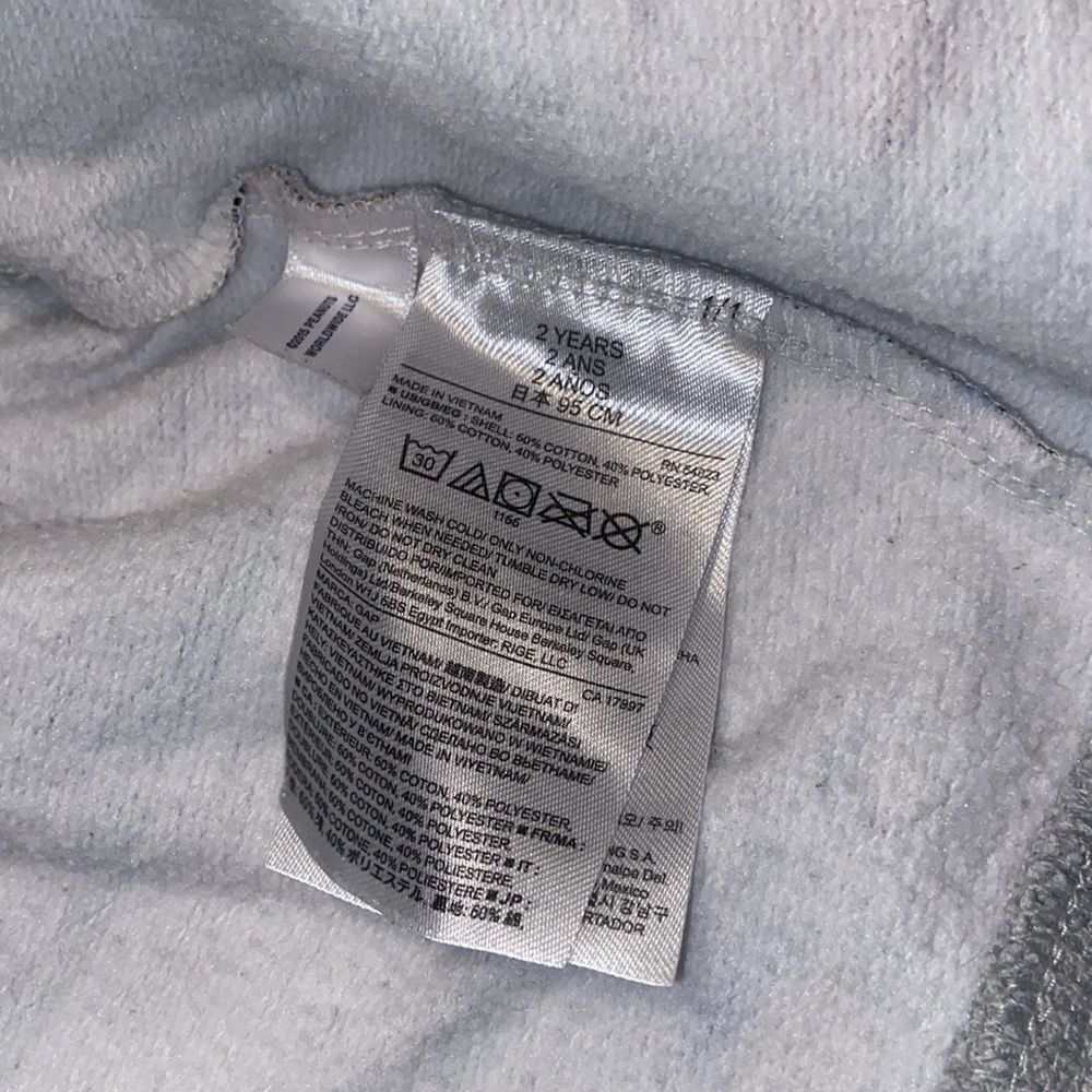 Baby Gap+Peanuts Hoodie Sweatshirt Sz 2T - Picture 6 of 8